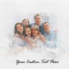 Custom Watercolor Family Portrait Painting • Personalized Family Painting • Personal Portrait Custom Paint • Canvas & Poster
