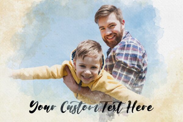 Custom Watercolor Family Portrait Painting • Personalized Family Painting • Personal Portrait Custom Paint • Canvas & Poster