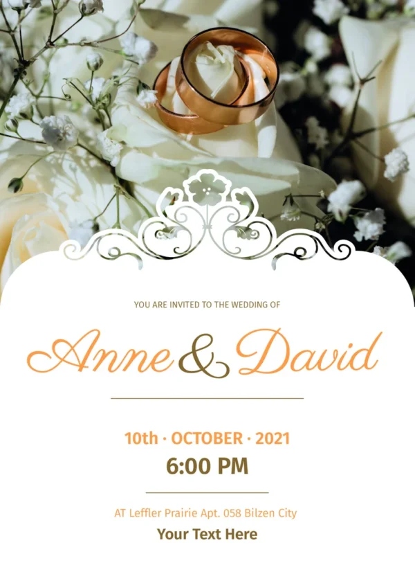Minimalist Wedding Invitation, Modern, Simple, Elegant, Modern Wedding Invite