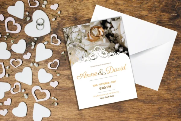 Minimalist Wedding Invitation, Modern, Simple, Elegant, Modern Wedding Invite