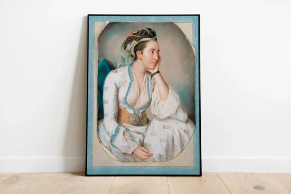 A Woman in Turkish Dress, Ottoman art, Islamic art, Ottoman wall decor