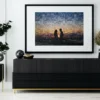 Gift for Couples, Lovers Custom Photo Mosaic, Printable Digital, Photo Collage for Couple, Print Art Designed With Your Pictures,