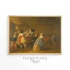 Merry Company, Happy People Oil Painting Portrait, 17th Century Vintage Painting, PRINTABLE Digital Downloadable Wall Art