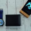 Personalized Leather Wallet For Him, Custom Engraved Handwriting Gift. Anniversary Birthday Christmas Boyfriend Husband Slim Bifold Wallet