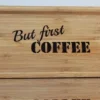Personalized Bamboo Coffee Board, Custom coffee board, Wood serving board
