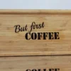 Personalized Bamboo Coffee Board, Custom coffee board, Wood serving board
