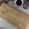 Personalized Bamboo Coffee Board, Custom coffee board, Wood serving board