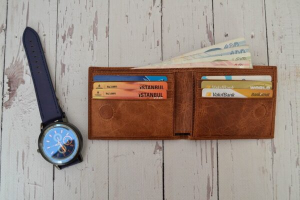 Personalized Leather Wallet For Him, Custom Engraved Handwriting Gift. Anniversary Birthday Christmas Boyfriend Husband Slim Bifold Wallet