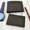 Personalized Leather Wallet For Him, Custom Engraved Handwriting Gift. Anniversary Birthday Christmas Boyfriend Husband Slim Bifold Wallet