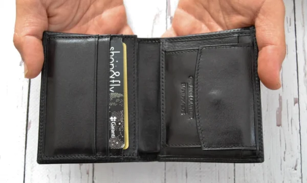 Personalized Leather Wallet For Him, Custom Engraved Handwriting Gift. Anniversary Birthday Christmas Boyfriend Husband Slim Bifold Wallet
