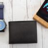 Personalized Leather Wallet For Him, Custom Engraved Handwriting Gift. Anniversary Birthday Christmas Boyfriend Husband Slim Bifold Wallet