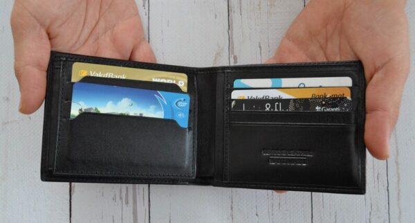 Personalized Leather Wallet For Him, Custom Engraved Handwriting Gift. Anniversary Birthday Christmas Boyfriend Husband Slim Bifold Wallet