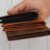 Personalized Leather Wallet For Him, Custom Engraved Handwriting Gift. Anniversary Birthday Christmas Boyfriend Husband Slim Bifold Wallet