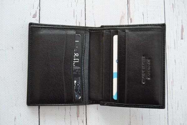 Personalized Leather Wallet For Him, Custom Engraved Handwriting Gift. Anniversary Birthday Christmas Boyfriend Husband Slim Bifold Wallet
