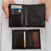 Personalized Leather Wallet For Him, Custom Engraved Handwriting Gift. Anniversary Birthday Christmas Boyfriend Husband Slim Bifold Wallet