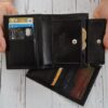 Personalized Leather Wallet For Him, Custom Engraved Handwriting Gift. Anniversary Birthday Christmas Boyfriend Husband Slim Bifold Wallet