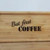 Personalized Bamboo Coffee Board, Custom coffee board, Wood serving board