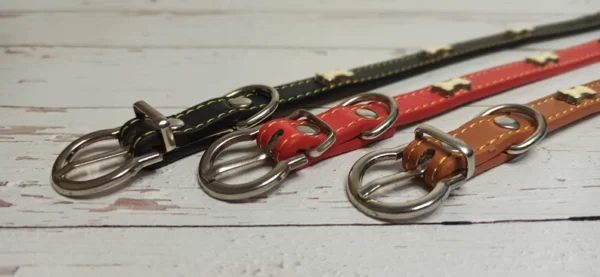Custom Leather Dog Collar, Personalized Dog Collar