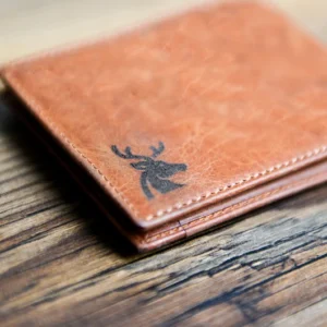 Personalized Leather Wallet For Him, Custom Engraved Handwriting Gift. Anniversary Birthday Christmas Boyfriend Husband Slim Bifold Wallet