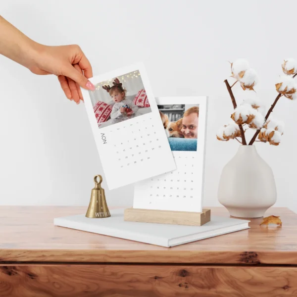Custom Vertical Desk Calendar