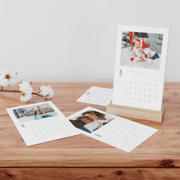Custom Vertical Desk Calendar