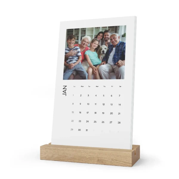 Custom Vertical Desk Calendar