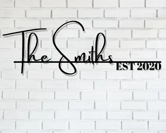 Custom Metal Address Sign
