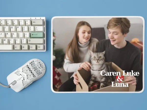 custom photo pet cat mousepad