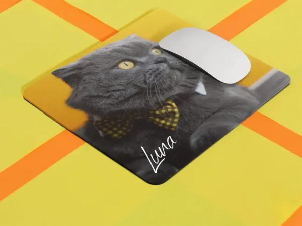 custom photo pet cat mousepad