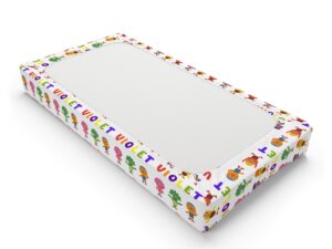 Super Simple Songs Super Simple Songs Noodle, Blossom, PomPom, Cheesy, Kernel, Red, Broccoli, Jelly and Stan Baby Changing Pad Cover