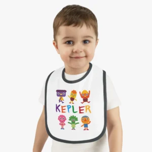 Super Simple Songs Baby Bib, Custom Noodle & Pals Baby Bib, Personalized Bibs For Infants