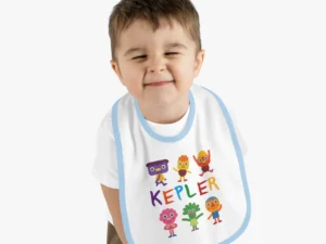 Super Simple Songs Baby Bib, Custom Noodle & Pals Baby Bib, Personalized Bibs For Infants